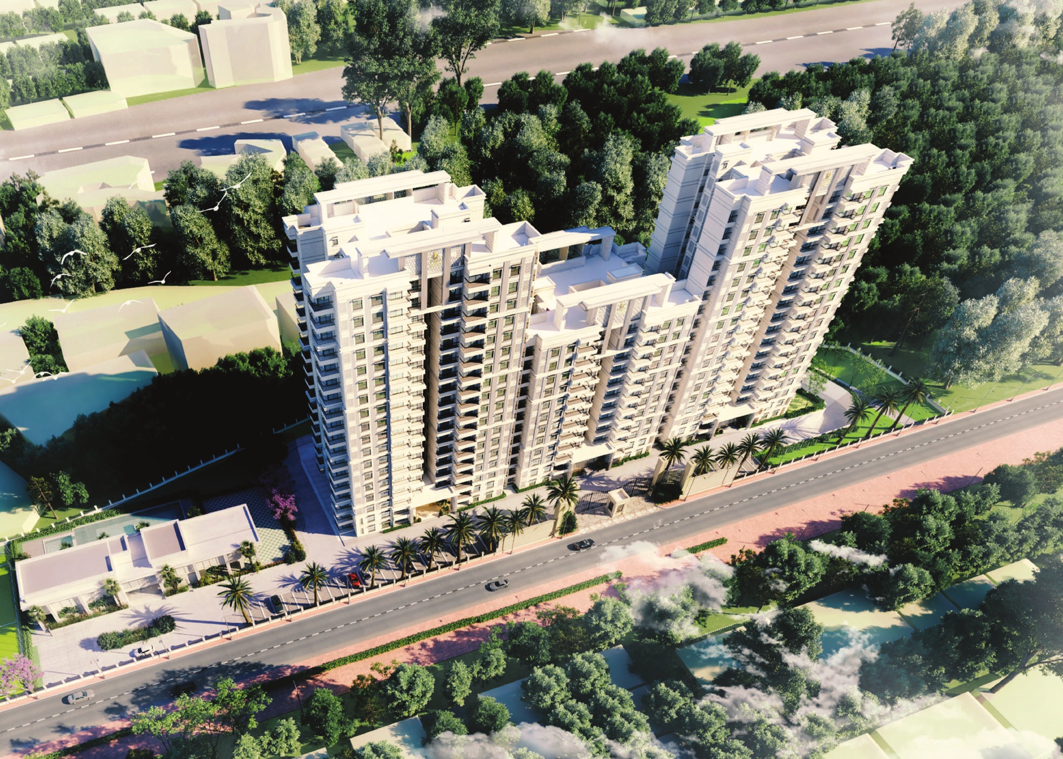 Prestige Elm Park Aerial View